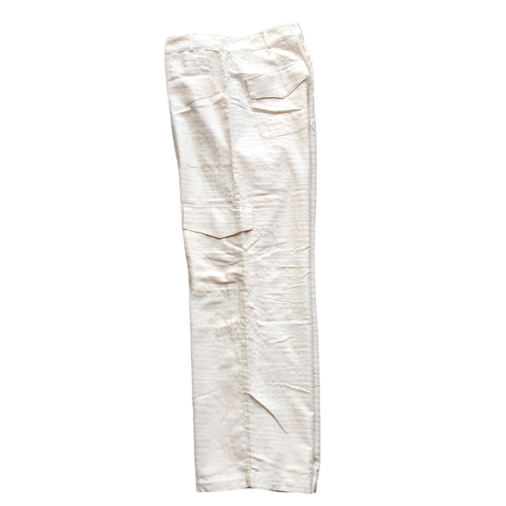 Savannah Morrow The Label Pants Maribel Cream Cargo Organic Cotton Hemp Bamboo — image 5 of 8